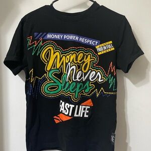 Black Graphic Kids T-Shirt